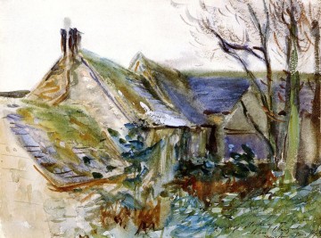  rural Pintura - Casa rural en Fairford Gloucestershire paisaje John Singer Sargent